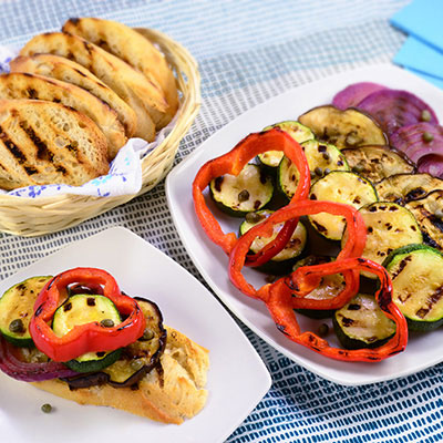 Zojirushi Recipe – Grilled Veggie Open Faced Sandwich