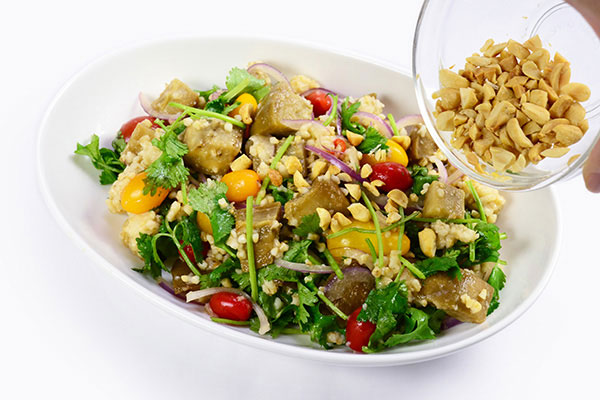 
              Thai Oatmeal Salad with Eggplant Step 8
      	