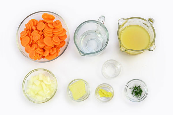 
            	Spicy Ginger Carrot Soup  Ingredients
      	