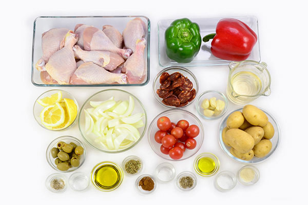 
            	Spanish Chicken and Chorizo Grill  Ingredients
      	