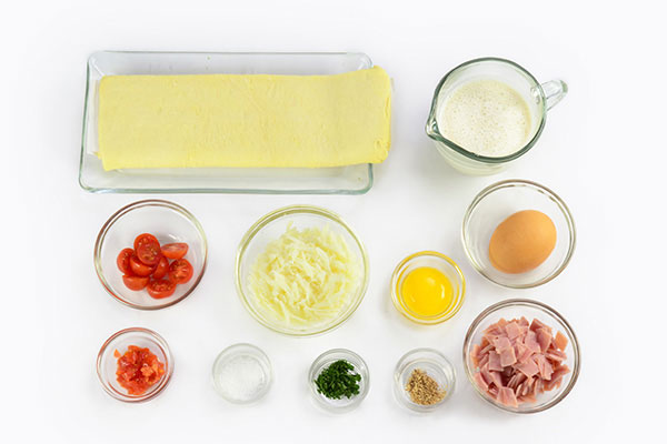 
            	Mini Toaster Oven Quiche  Ingredients
      	