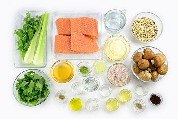 
            	Topped Salmon Quinoa Bowl  Ingredients
      	