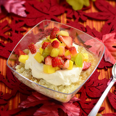 Zojirushi Recipe – Fruity Rice Custard Pudding