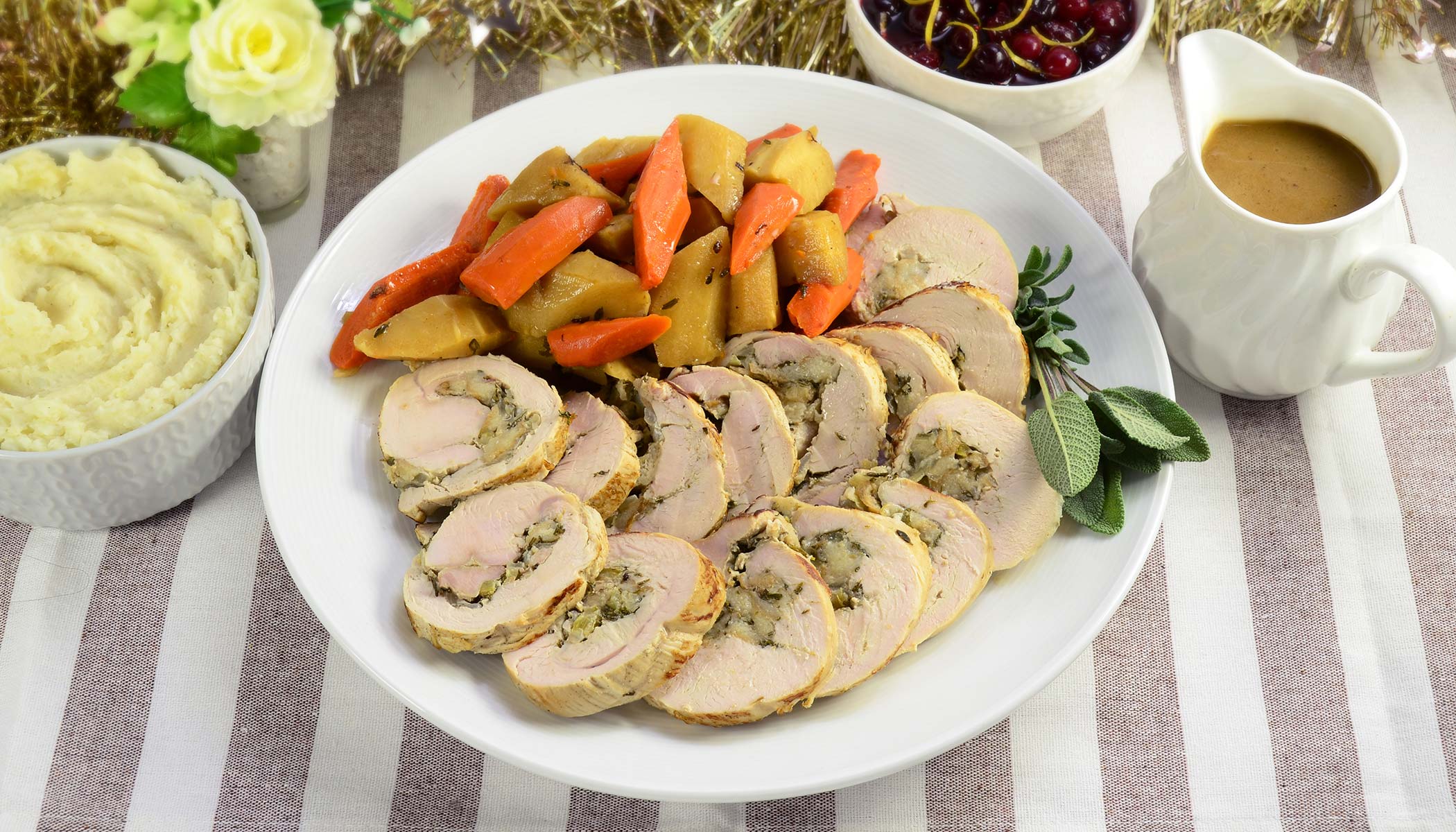 Zojirushi Recipe – Rolled Stuffed Turkey Breast