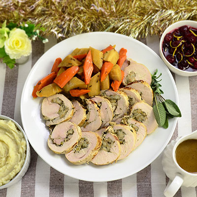 Zojirushi Recipe – Rolled Stuffed Turkey Breast