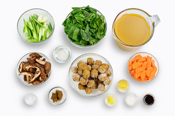 
            	Vegetarian <i>Miso Nabe</i>  Ingredients
      	