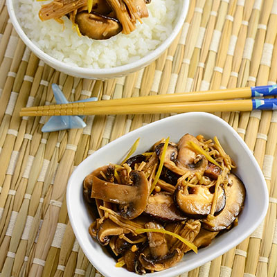 Zojirushi Recipe – <i>Kinoko no Tsukudani</i> (Mushroom Rice Topping)