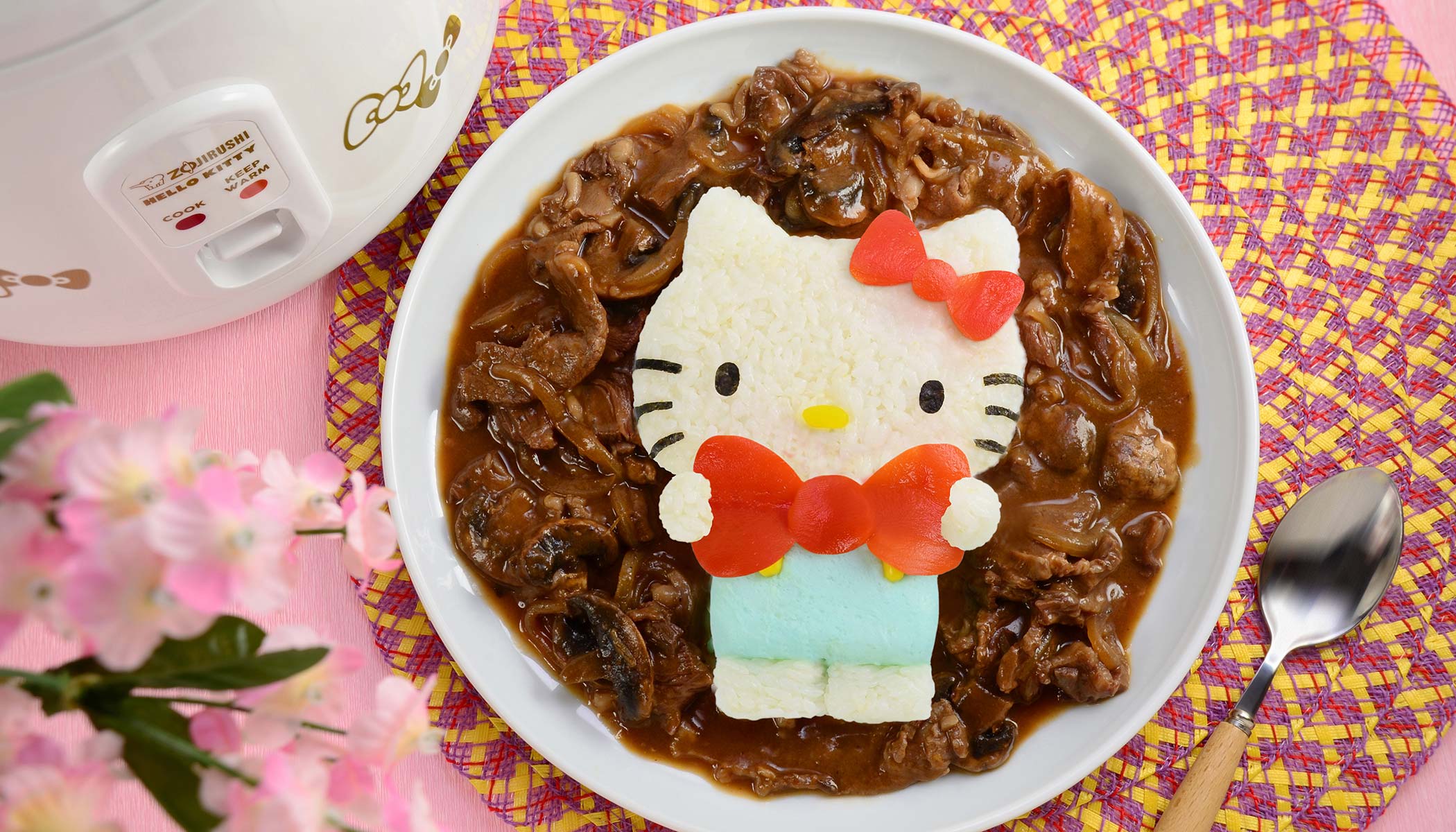 Zojirushi Recipe – Hello Kitty <i>Hayashi</i> Rice (Hashed Beef with Rice)