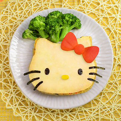 Zojirushi Recipe – Hello Kitty Rice Pizza