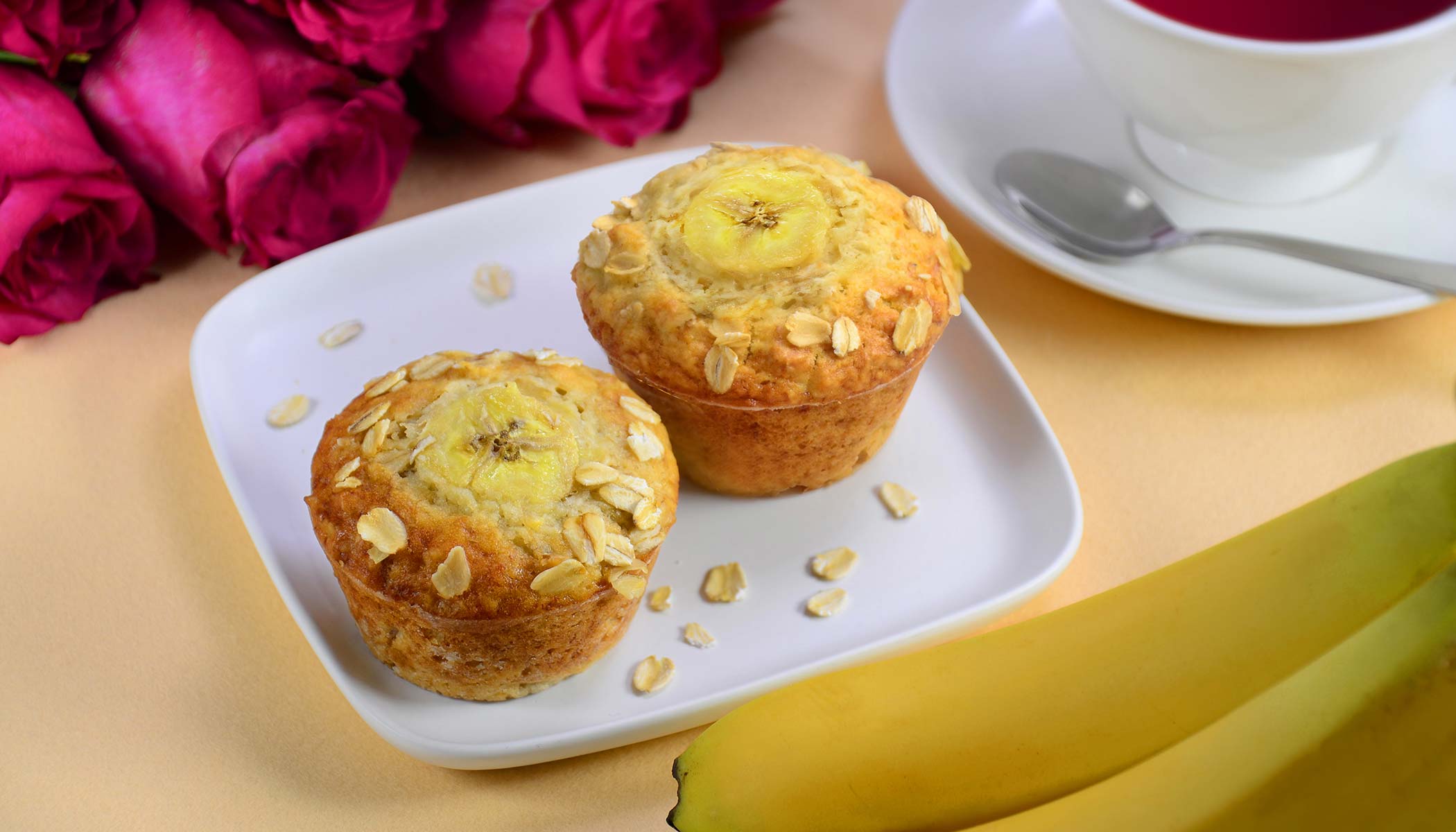 Zojirushi Recipe – Oaty Banana Oatmeal Muffins