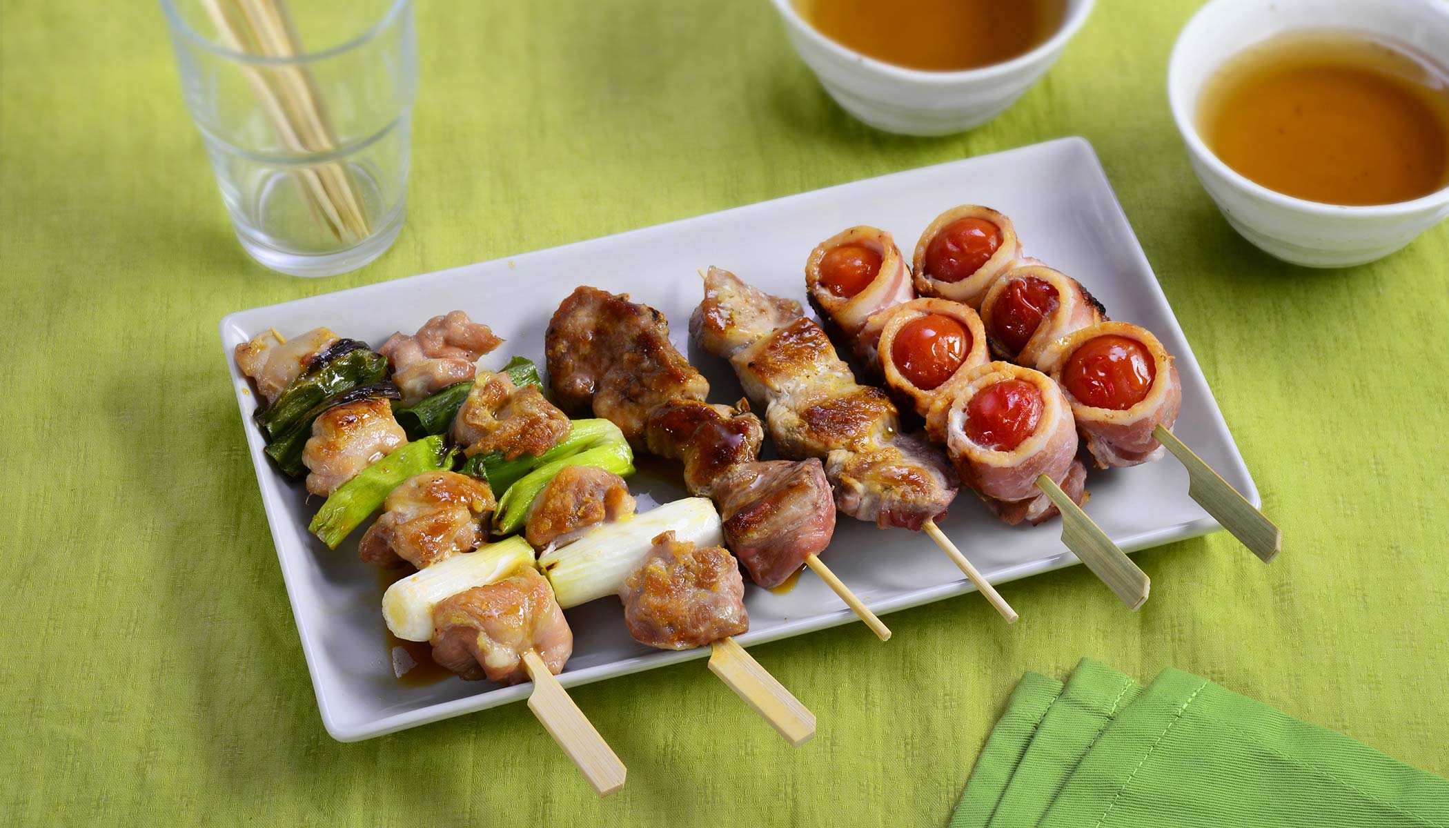 Zojirushi Recipe – Mixed <i>Yakitori</i>  Skewers