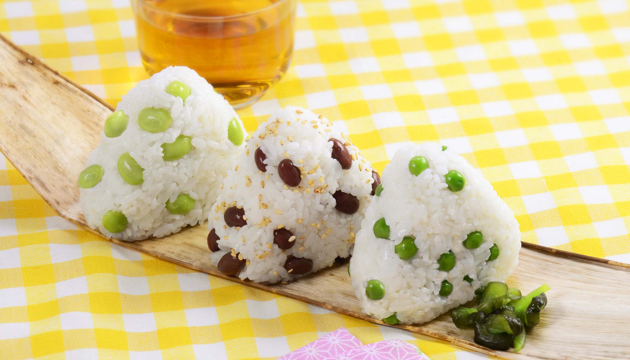 Zojirushi Recipe – Bean <i>Onigiri</i> Trio