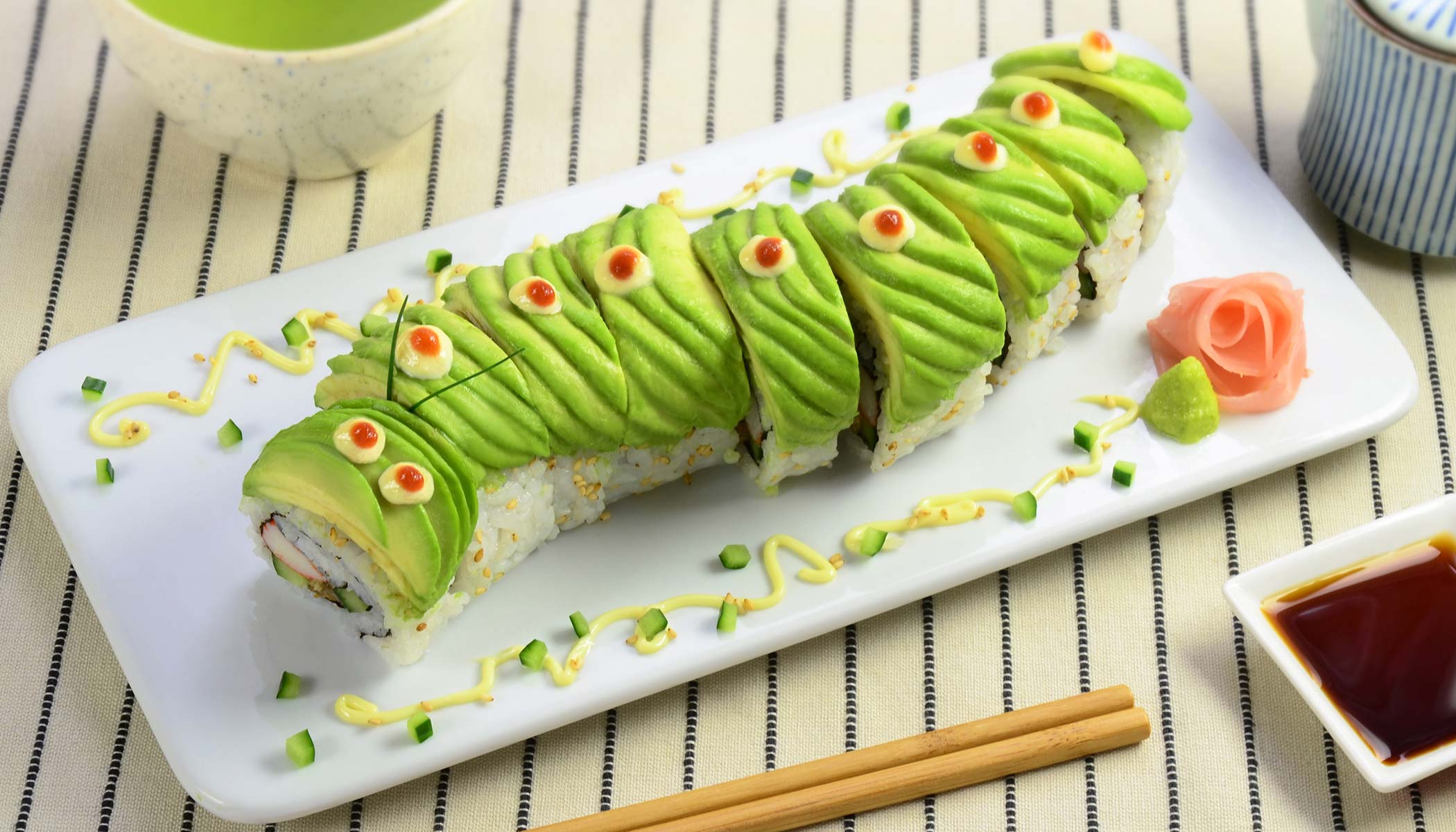 Zojirushi Recipe – Caterpillar Roll