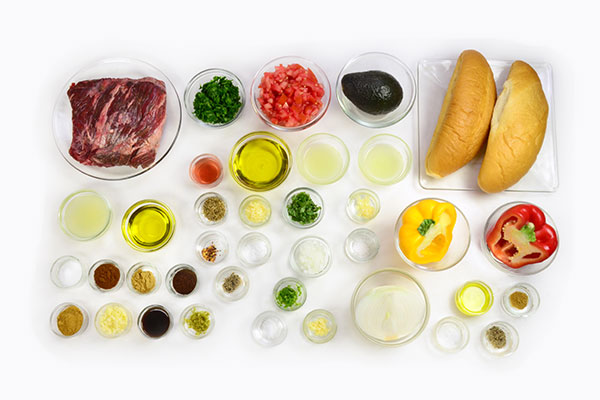 
            	Fajita Style Sandwich  Ingredients
      	