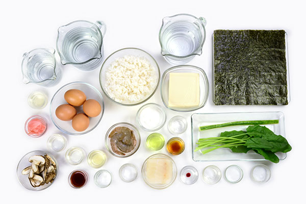 
            	<i>Datemaki Sushi</i>  Ingredients
      	