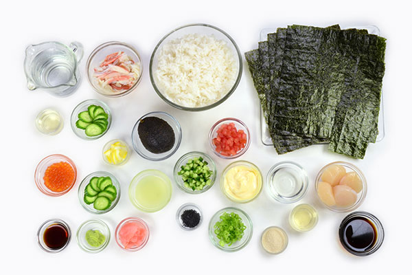 
            	<i>Gunkan-maki Sushi</i>  Ingredients
      	