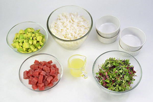 
            	Tuna & Avocado Tower  Ingredients
      	