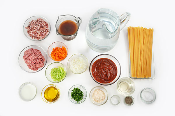 
            	Fettuccine Bolognese  Ingredients
      	