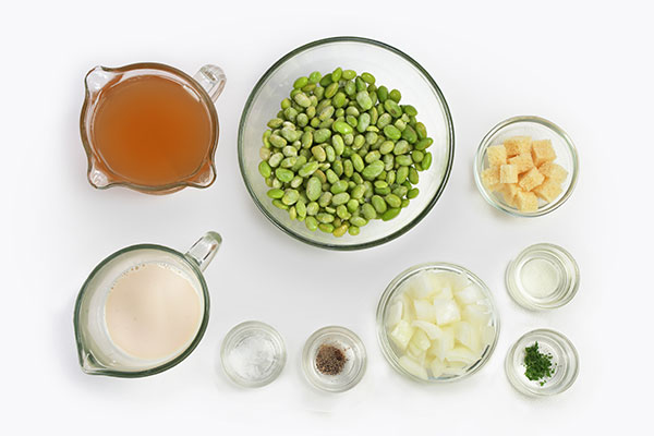 
            	Creamy <i>Edamame</i> Soup  Ingredients
      	