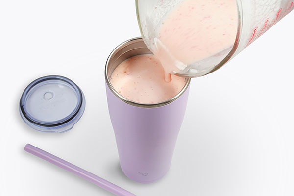 
              Strawberry Peach Smoothie Step 3
      	