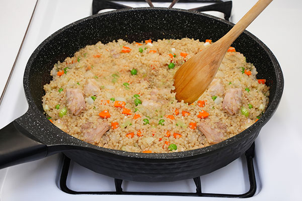 
              Chicken Quinoa Fried Rice Step 4
      	