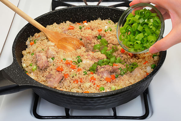 
              Chicken Quinoa Fried Rice Step 5
      	