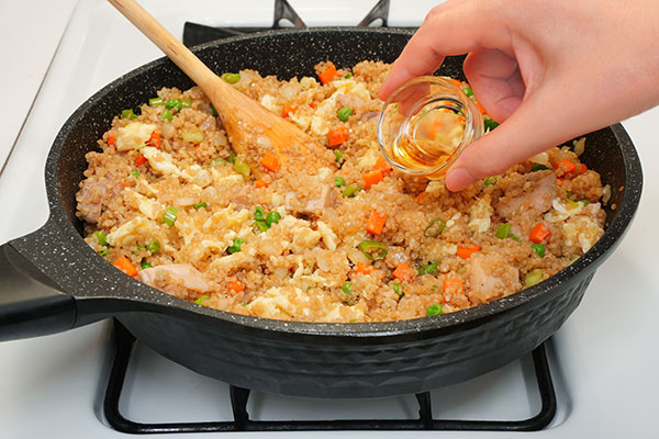 
              Chicken Quinoa Fried Rice Step 6
      	