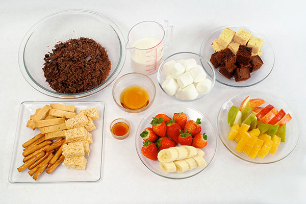
            	Chocolate Fondue  Ingredients
      	