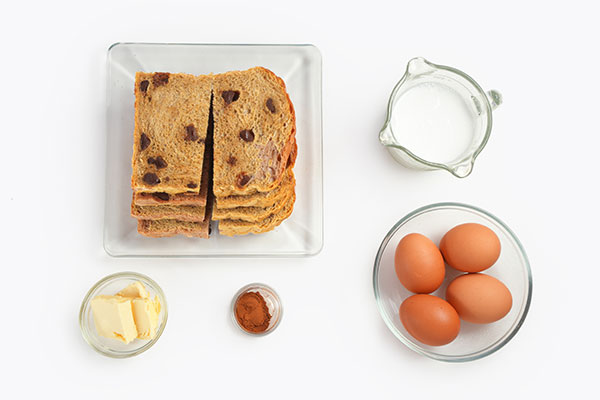 
            	Chocolate Chip French Toast  Ingredients
      	