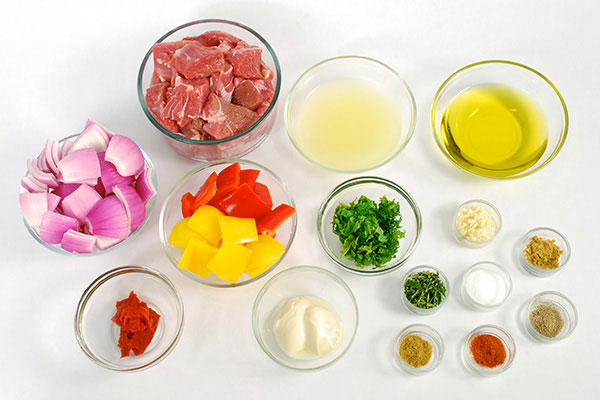 
            	Lamb Kebabs  Ingredients
      	