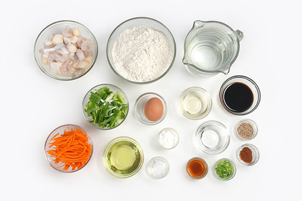 
            	Seafood Jeon (Korean-Style Pancakes)  Ingredients
      	