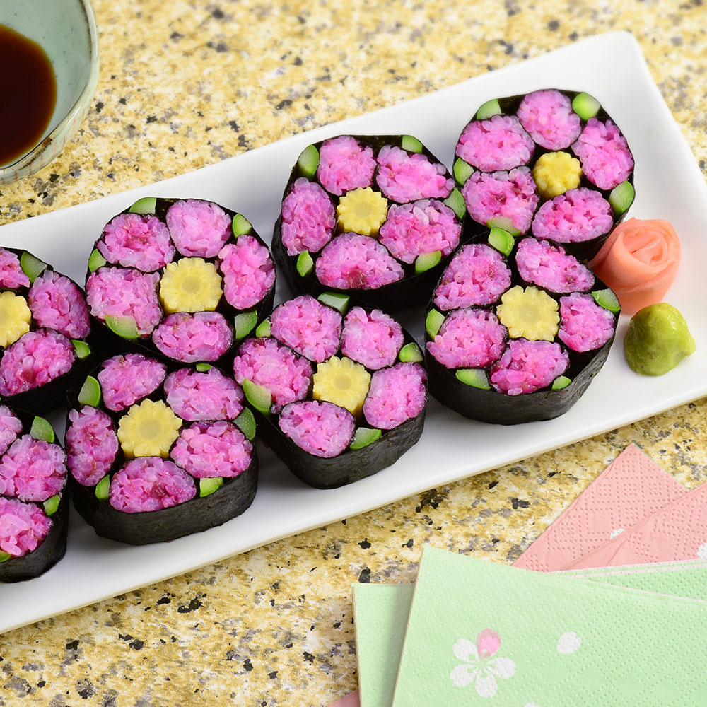 Spring Flower Sushi Roll