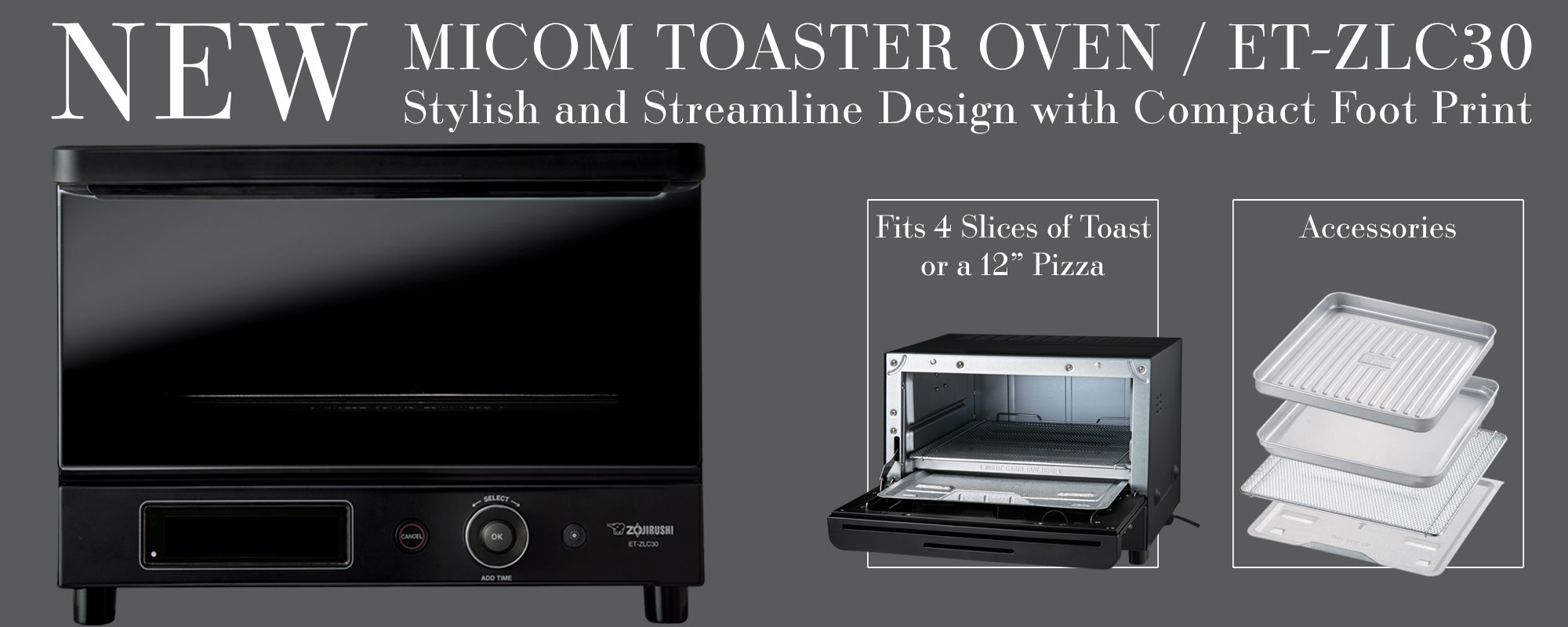 NEW Micom Toaster Oven ET-ZLC30