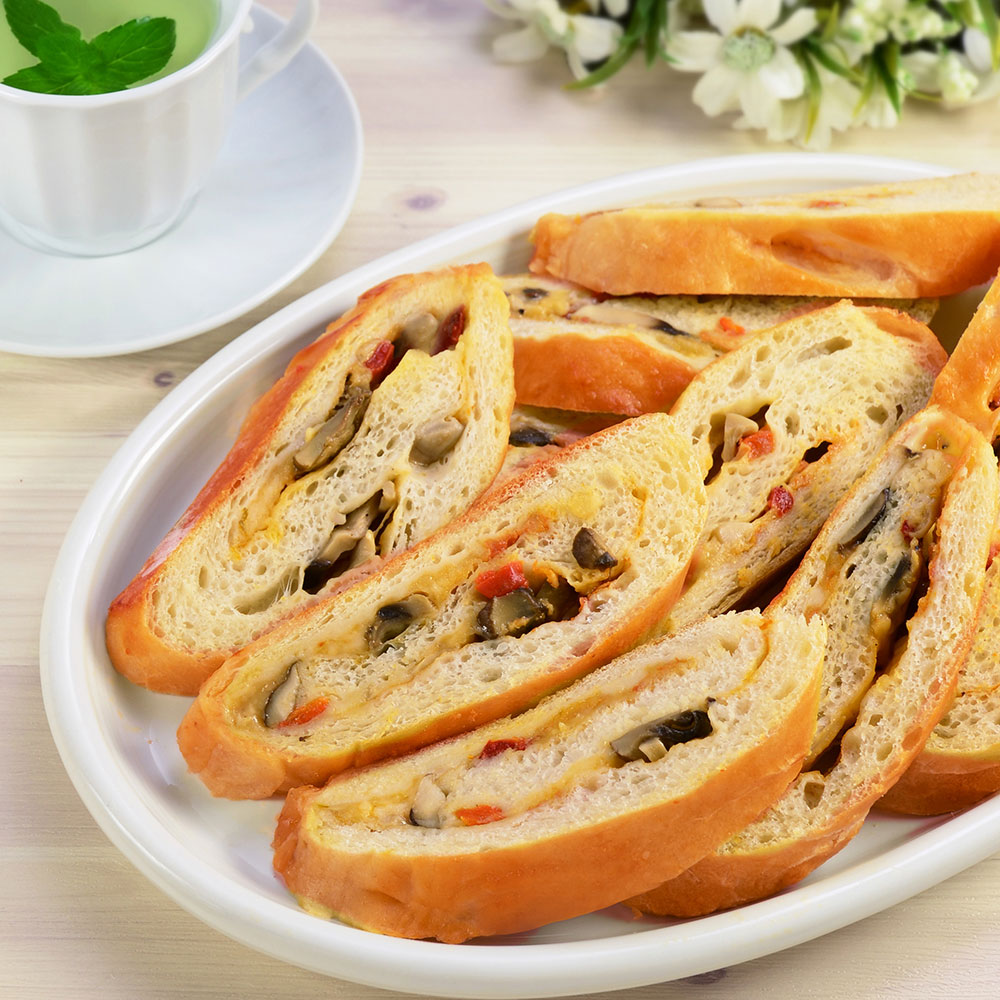 Cheesy Mushroom Italian Stromboli