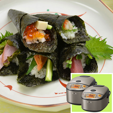 Rice Cooker ＋ Temaki-sushi Recipe