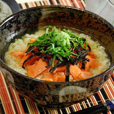 Salmon Chazuke (Green Tea Rice Soup)