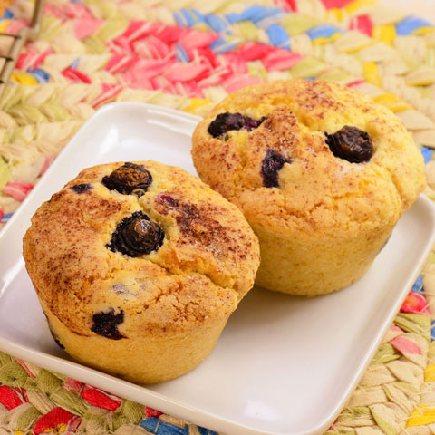 Fluffy Blueberry Muffins