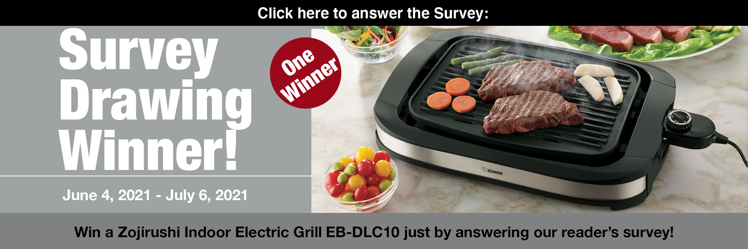 Zojirushi EB-DLC10 Indoor Electric Grill Stainless Black None