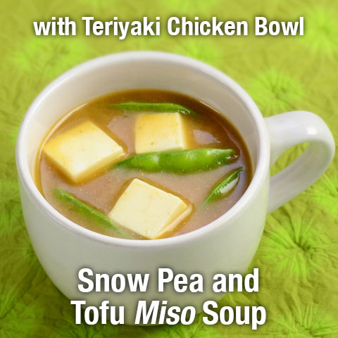 Snow Pea and Tofu Miso Soup