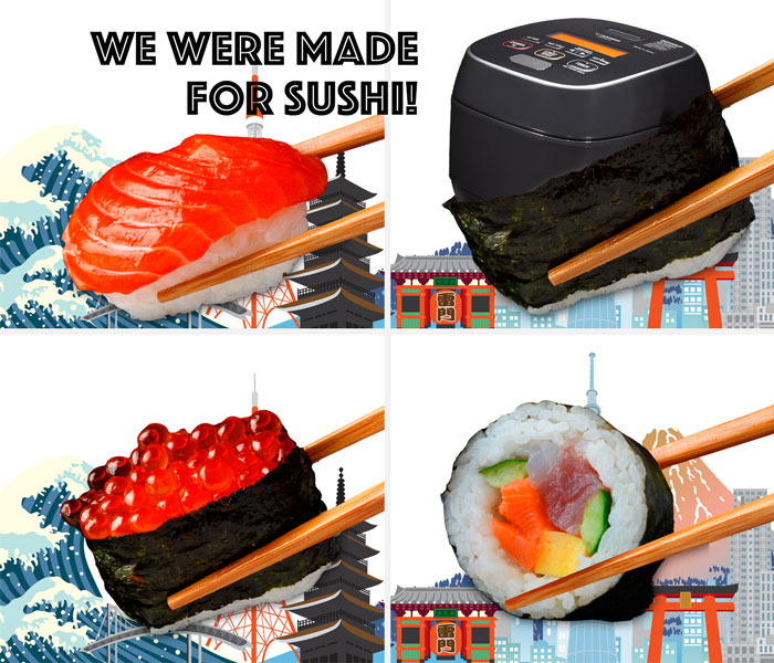 We were made for sushi!