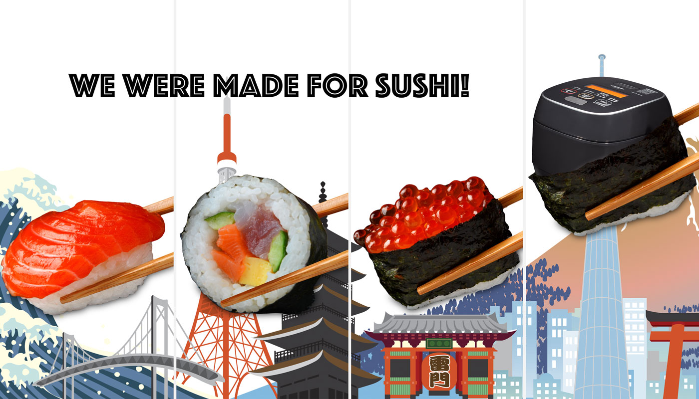 We were made for sushi!