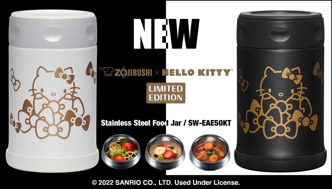 Hello Kitty x Zojirushi White Stainless Steel Food Jar