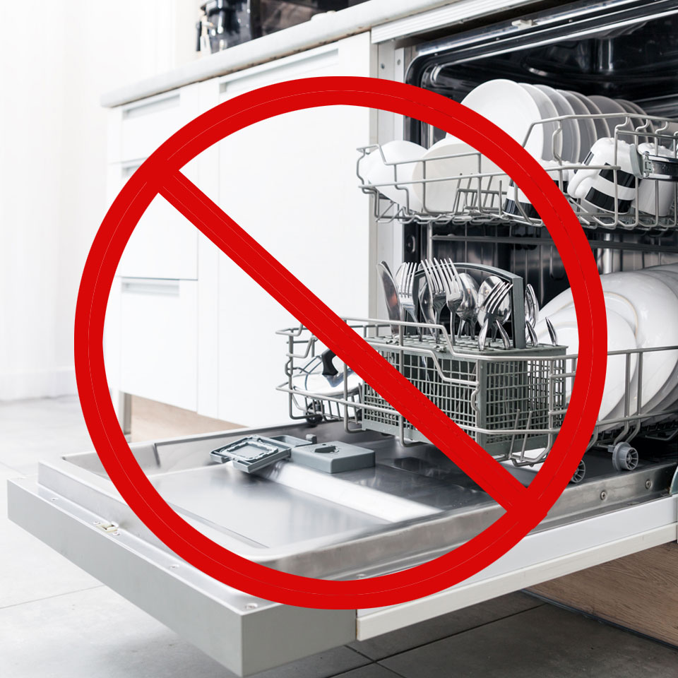 Not Dishwasher Safe
