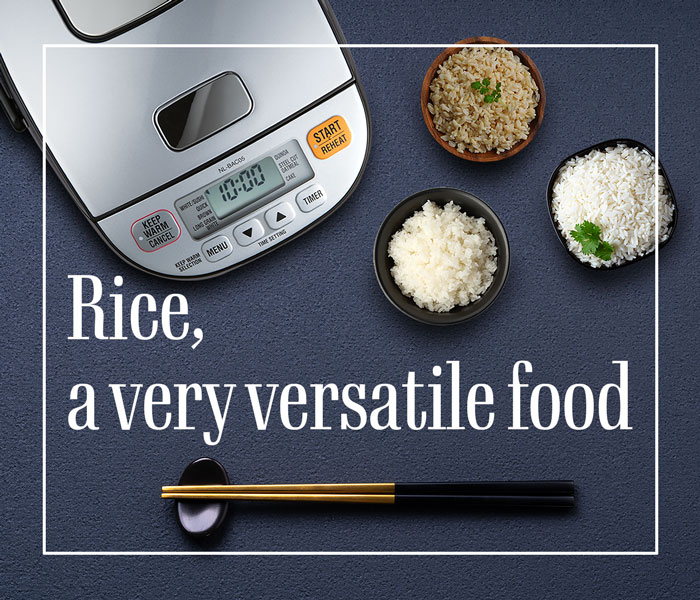 Rice, a very versatile food