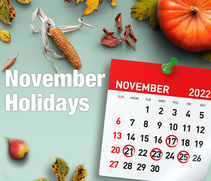 November Holidays