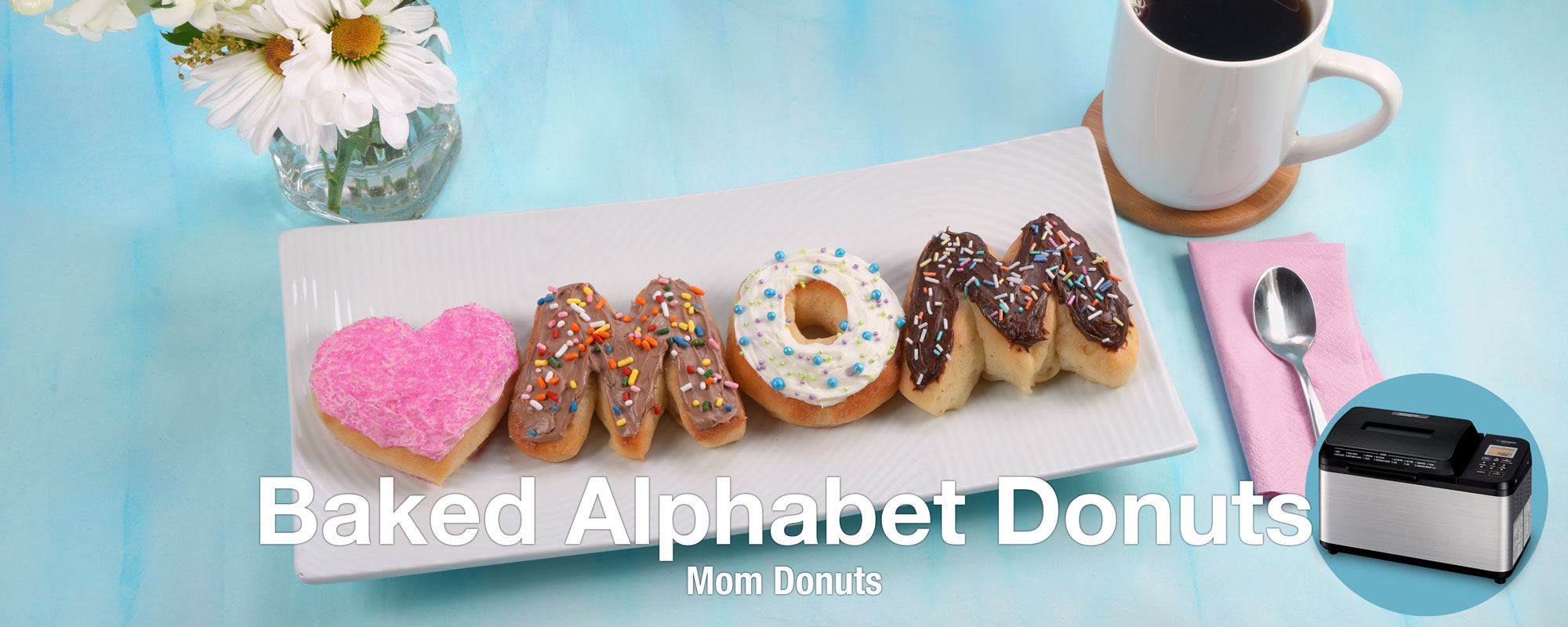 Baked Alphabet Donuts