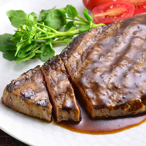 Coffee Marinated Steak with Garlic Soy Sauce