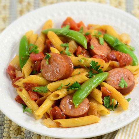 Tomato Sausage Penne