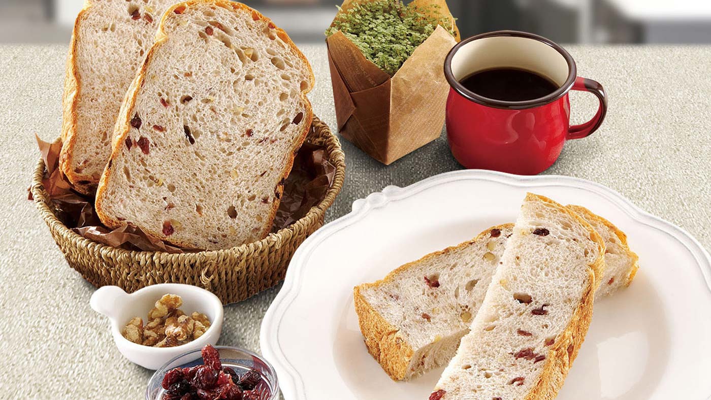 BREAD & TEA スポットオーダー Vegan Cranberry Walnut Bread | Zojirushi Maestro