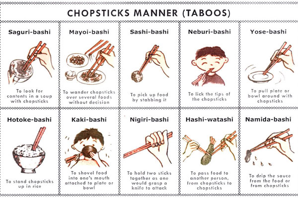 chopsticks manners